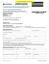 Form GEO-637-012 Geologist-In-training Certificate Application - Washington, Page 2