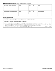 Form GEO-637-001 Geologist License Application - Washington, Page 3