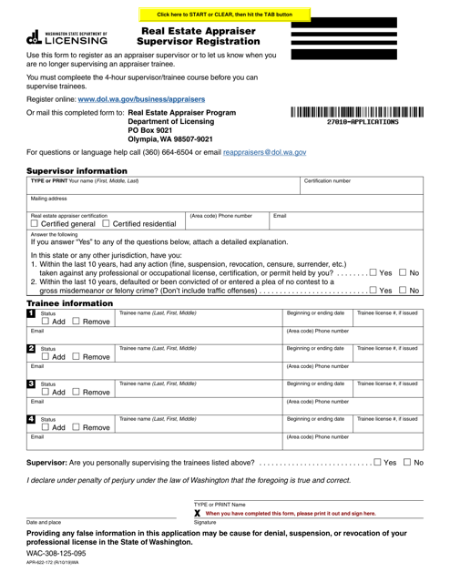 Form APR-622-172  Printable Pdf