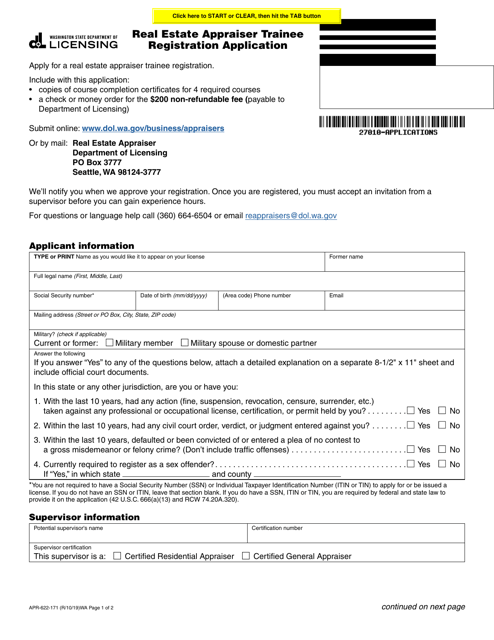 Form APR-622-171  Printable Pdf