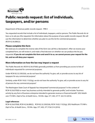 Form REV10 0030 Declaration of Non-commercial Purpose - Washington