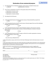 Form REV10 0030 Declaration of Non-commercial Purpose - Washington, Page 2