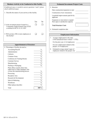 Form REV81 1023E Corporate Headquarters Application for Sales and Use Tax Deferral - Washington, Page 2