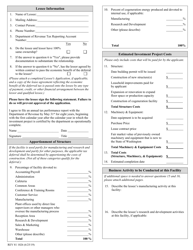 Form REV81 1026 High Unemployment County Application for Sales and Use Tax Deferral for Lessor - Washington, Page 2