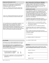 Form REV81 1028 Manufacturer&#039;s Application for Sales and Use Tax Deferral for Lessor - Washington, Page 4
