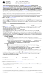 Form REV84 0002EA Real Estate Excise Tax Supplemental Statement - Washington, Page 2