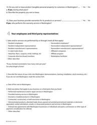 Form REV40 0033 Washington Business Activities Questionnaire - Washington, Page 3