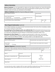 Form DRS MS287 Request for Refund of Retirement Contributions - Washington, Page 8