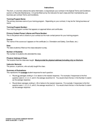 DSHS Form 02-690 Student Evaluation Summary Report - Washington, Page 2