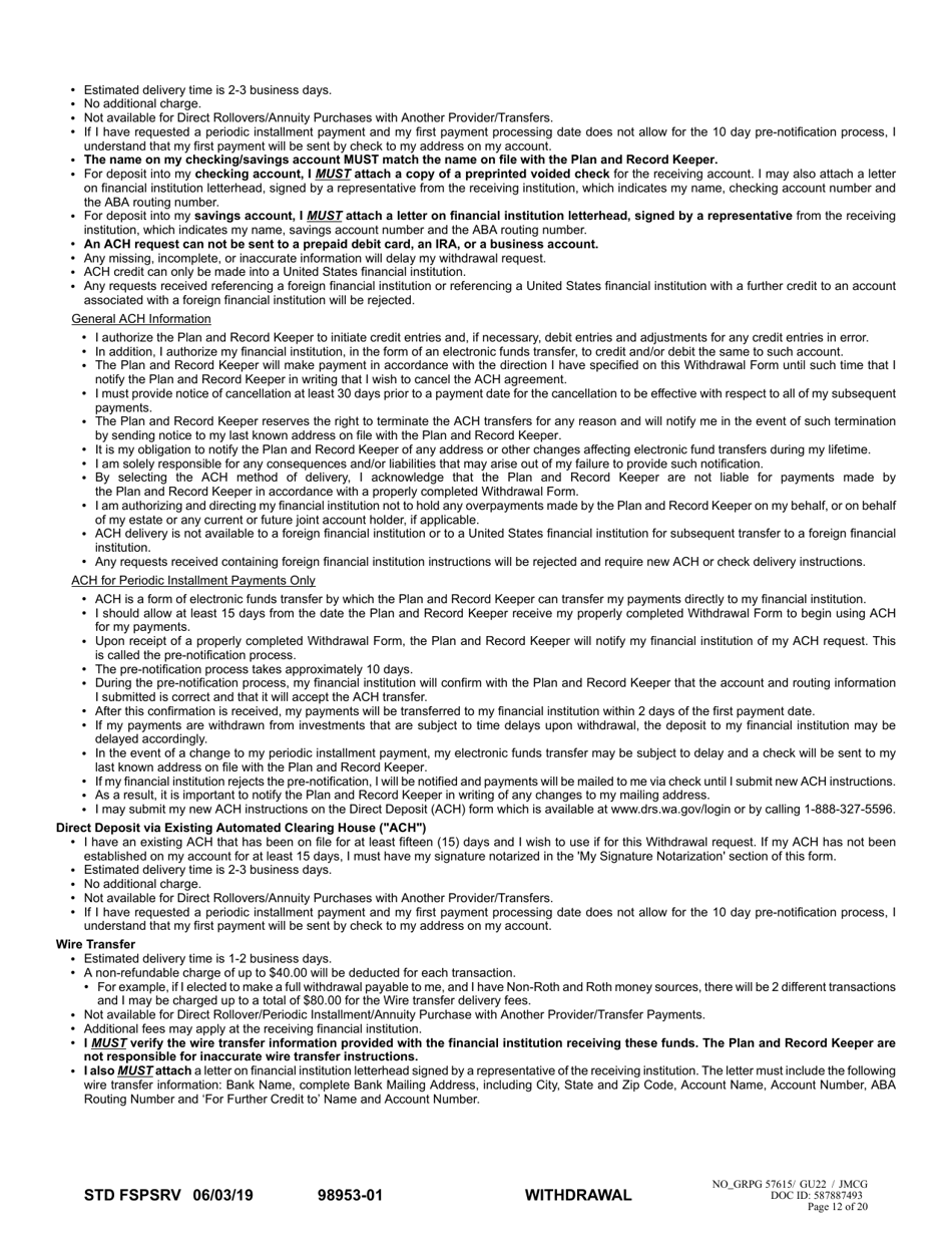 Separation From Employment Withdrawal Request - Washington, Page 12