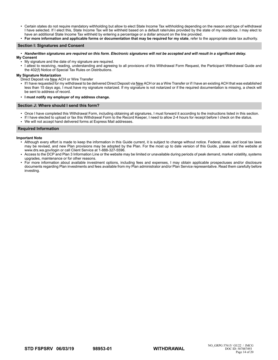Separation From Employment Withdrawal Request - Washington, Page 14