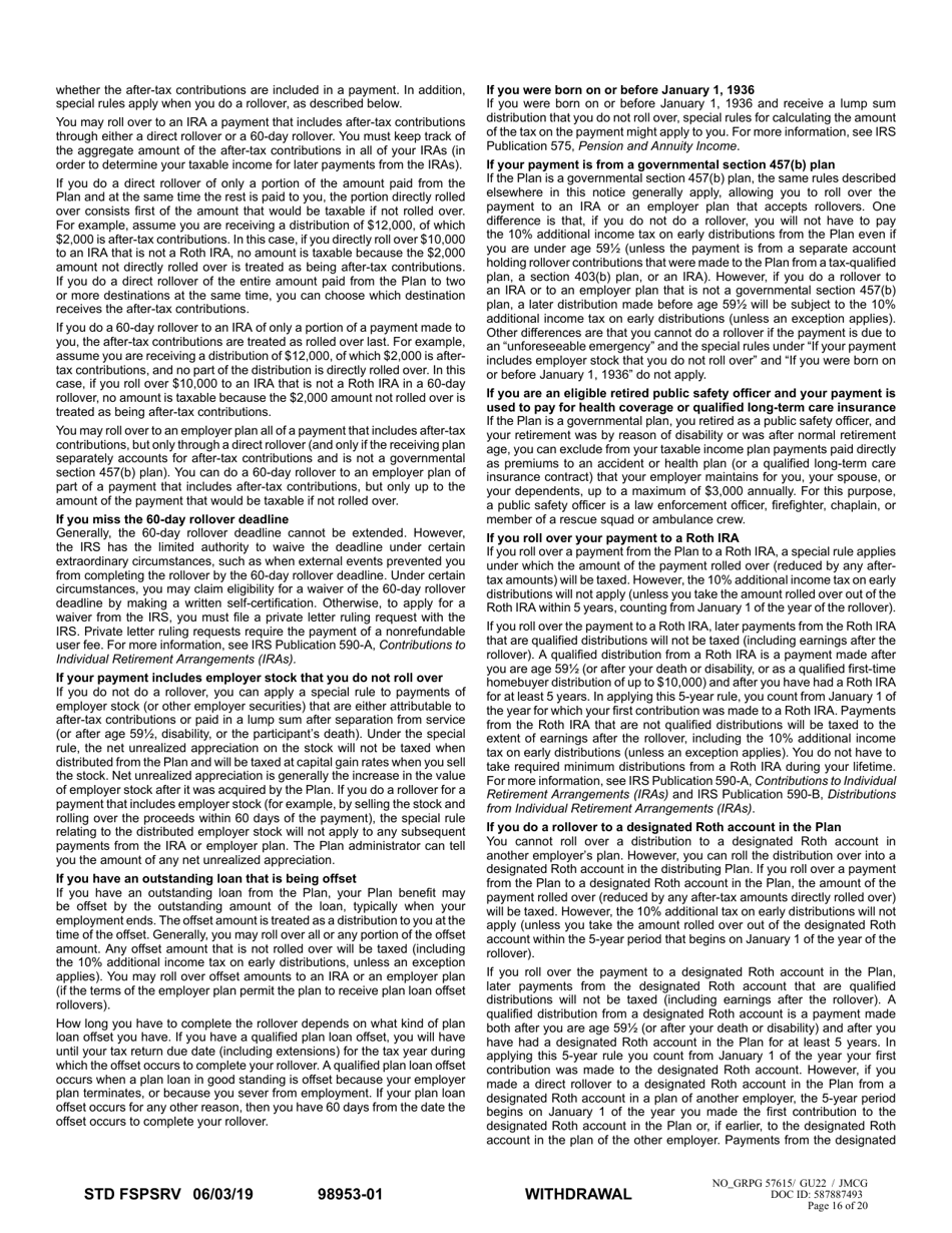 Separation From Employment Withdrawal Request - Washington, Page 16