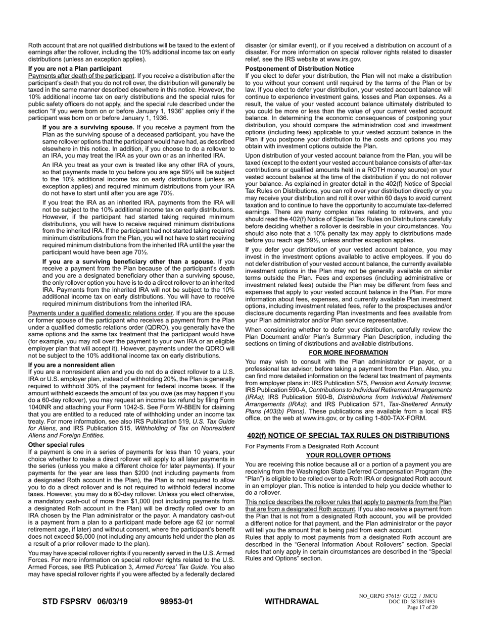 Separation From Employment Withdrawal Request - Washington, Page 17