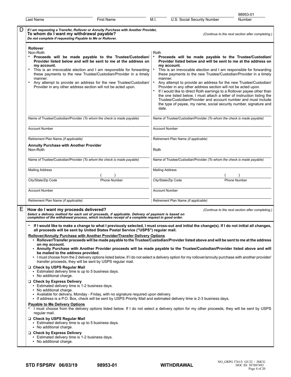 Washington Separation From Employment Withdrawal Request - Fill Out ...