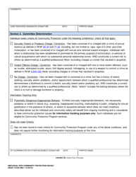 DSHS Form 10-258 Individual With Possible Community Protection Issues - Washington, Page 2