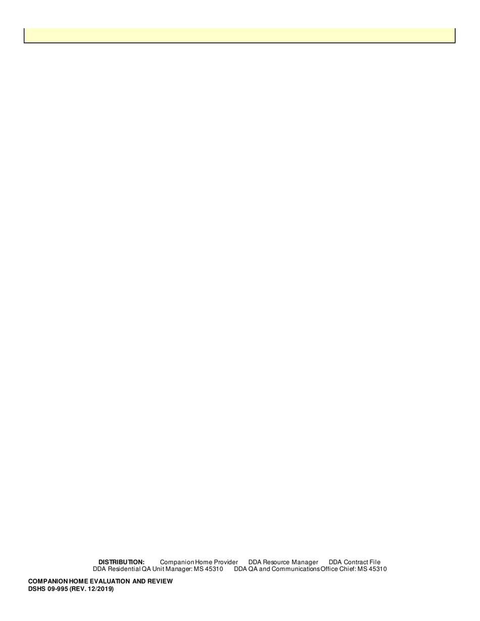 DSHS Form 09-995 Companion Home Evaluation and Review - Washington, Page 21