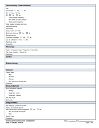 DSHS Form 10-339 Nursing Care Consultant Assessment - Washington, Page 3