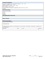 DSHS Form 10-339 Nursing Care Consultant Assessment - Washington, Page 4