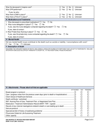 DSHS Form 10-331 Dda Mortality Review Provider Report - Washington, Page 3