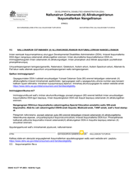 DSHS Form 10-377 Notification of Age Four (4) Eligibility Expiration - Washington (Yupik)