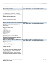 DSHS Form 10-613 Attachment C Ccrss Certification Evaluation Client Observation - Washington, Page 2