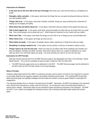 DSHS Form 10-637 Meaningful Activity Plan (Map) Discovery - Washington, Page 2