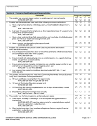 DSHS Form 10-639 Overnight Planned Respite Services (Oprs) Certification Evaluation - Washington, Page 2