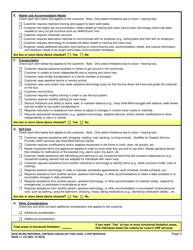 DSHS Form 11-134 Deaf-Blind Referral Criteria Checklist for Level 4 Crp Services - Washington, Page 3