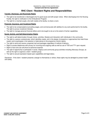 DSHS Form 15-508 Consent and Service Agreement - Washington, Page 6