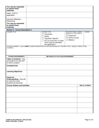 DSHS Form 15-552 Curriculum Approval Application - Washington, Page 4