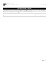 Form K-905-4526 Consent for Treatment With Psychotropic Medication - Texas, Page 2