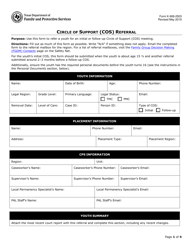 Form K-908-2503 Circle of Support (Cos) Referral - Texas