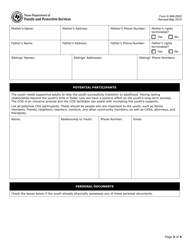 Form K-908-2503 Circle of Support (Cos) Referral - Texas, Page 3