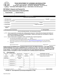 TDLR Form 077IHB Ref Builder&#039;s Request and Payment for Decals for New Construction of Site-Built Refs - Texas, Page 2