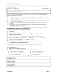 TDLR Form 069IHB Recertification Transmittal Form - Texas, Page 2