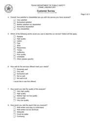 Form LAB-501 Customer Survey - Texas, Page 2