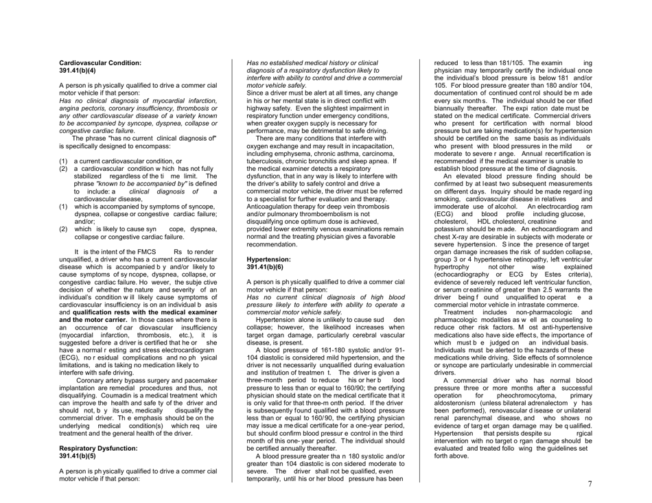 Form CDL-36 Texas Intrastate Vision Waiver Application and Physical Examination Report - Texas, Page 7