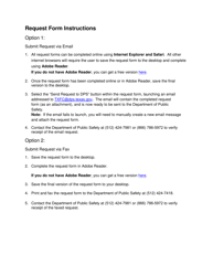 Form MP-25 Blue Alert Request Form - Texas, Page 2