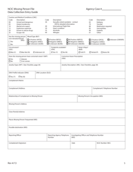 Form MP-4 Missing Persons Report for Ncic Record Entry - Texas, Page 2