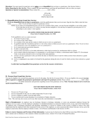 Model Grand Jury Summons &amp; Questionnaire - Texas, Page 2