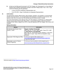 Form 20405 Change of Name/Ownership Form - Texas, Page 4