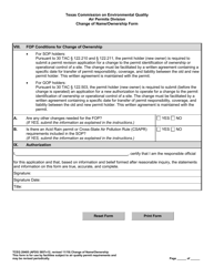 Form 20405 Change of Name/Ownership Form - Texas, Page 7