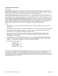 Form 20544 Non-commercial Hazardous Waste Management Fees - Monthly Summary &amp; Payment Report - Texas, Page 2