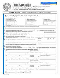 Document preview: Form AP-201 Texas Application for Texas Sales and Use Tax Permit - Texas