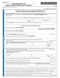 Form AP-201 Texas Application for Texas Sales and Use Tax Permit - Texas, Page 3
