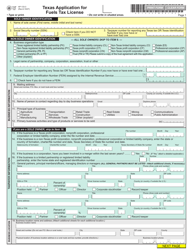 Form AP-133 Texas Application for Fuels Tax License - Texas, Page 3
