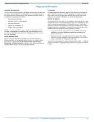 Form 50-791 Appointment of Agent(S) for Binding Arbitration - Texas, Page 2