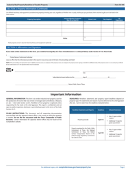 Form 50-149 Industrial Real Property Rendition of Taxable Property - Texas, Page 2