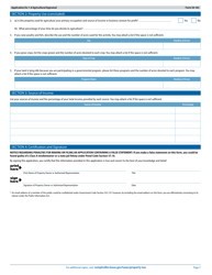 Form 50-165 Application for 1-d Agricultural Appraisal - Texas, Page 2