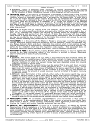 TREC Form 24-15 New Home Contract (Completed Construction) - Texas, Page 6